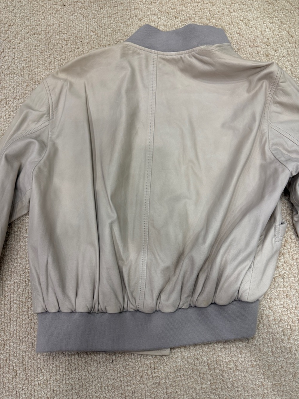 Iro Women’s Leather Bomber Jacket - Picture 11 of 12